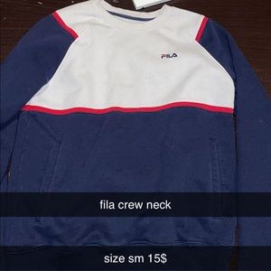 fila crewneck size sm